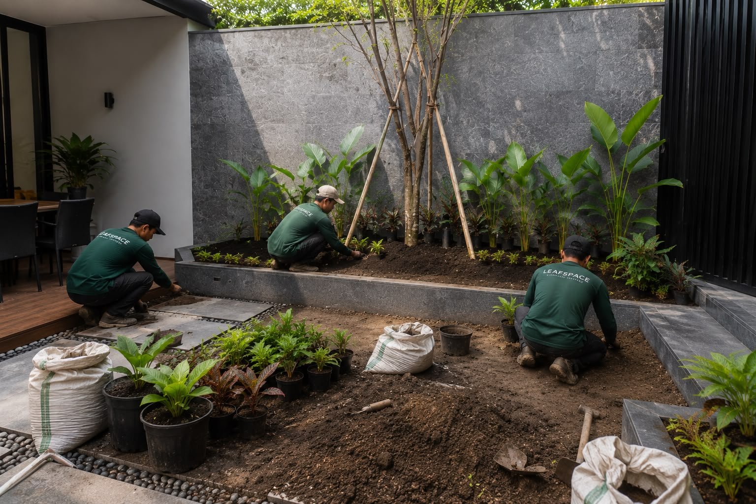 pembuatan taman